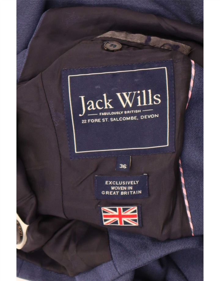 Jack Wills Chaqueta tipo blazer de 2 botones para hombre UK 36 Small Azul marino