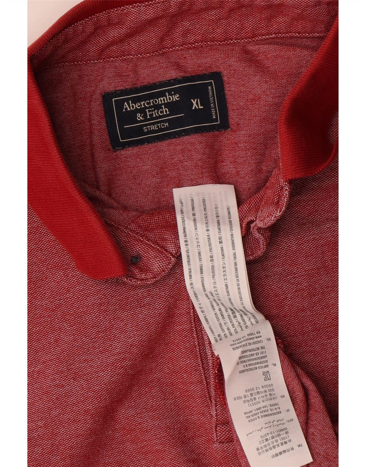 Abercrombie & Fitch Polo Hombre XL Poliéster Rojo
