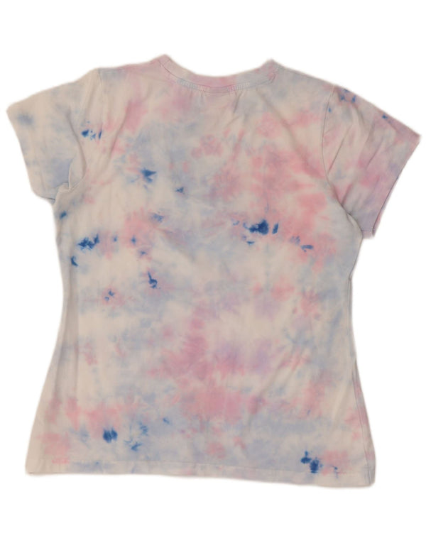 Ellesse Camiseta gráfica para mujer Top UK 44 Large Multicolor Tie Dye Algodón
