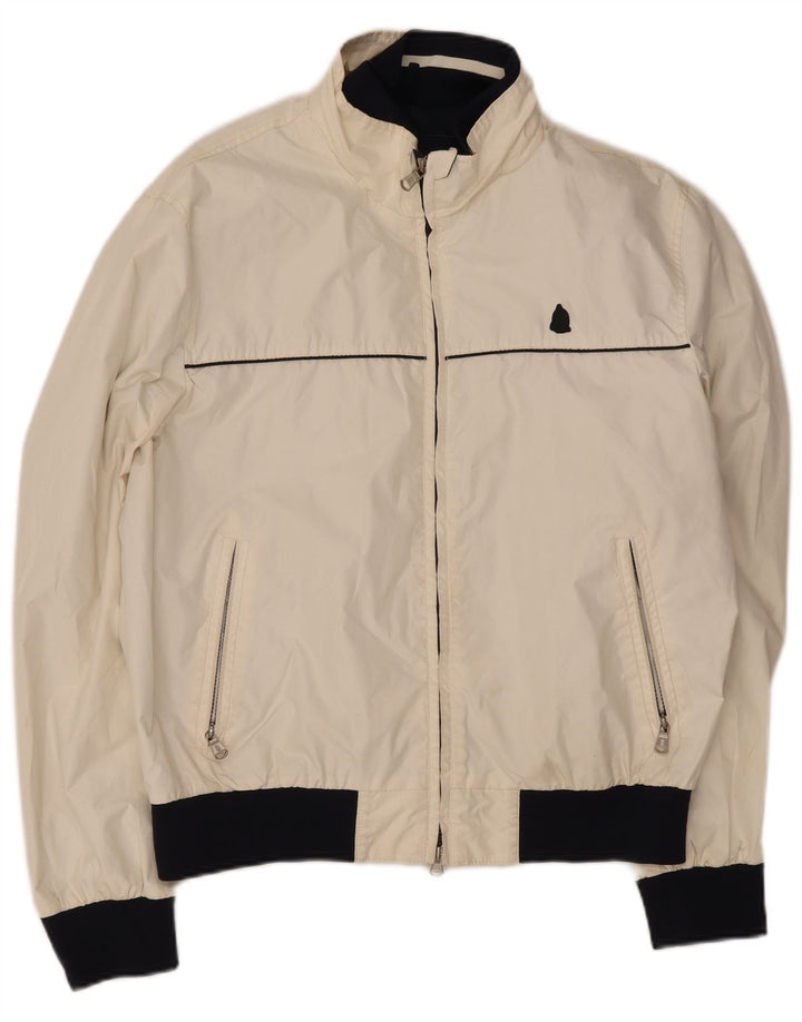 Marina Yachting Chaqueta Bomber para Hombre UK 54 2XL Poliéster Color Block Blanco