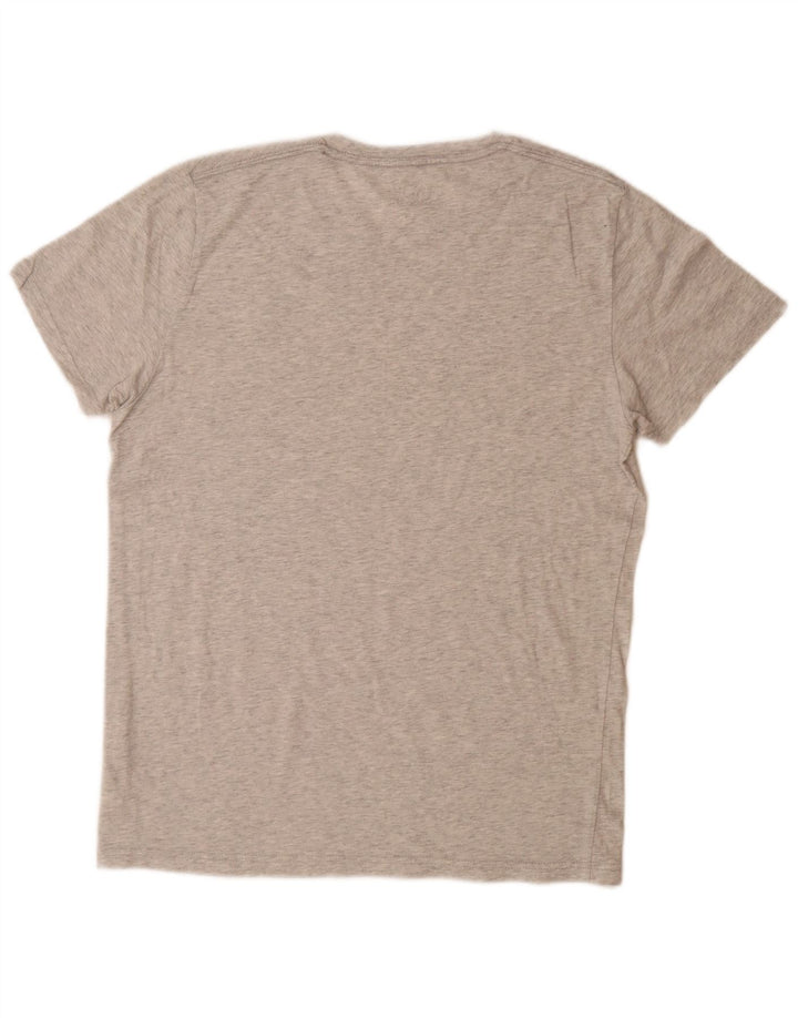 HOLLISTER Camiseta para hombre Top de algodón moteado gris medio