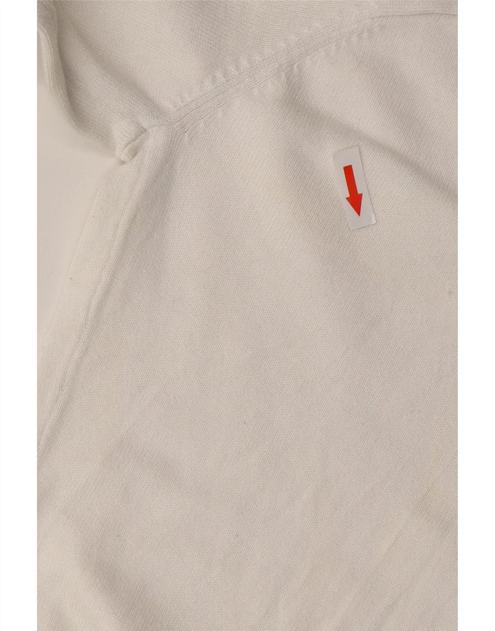 ARMANI EXCHANGE Jersey de cuello redondo para hombre, talla grande, algodón blanco