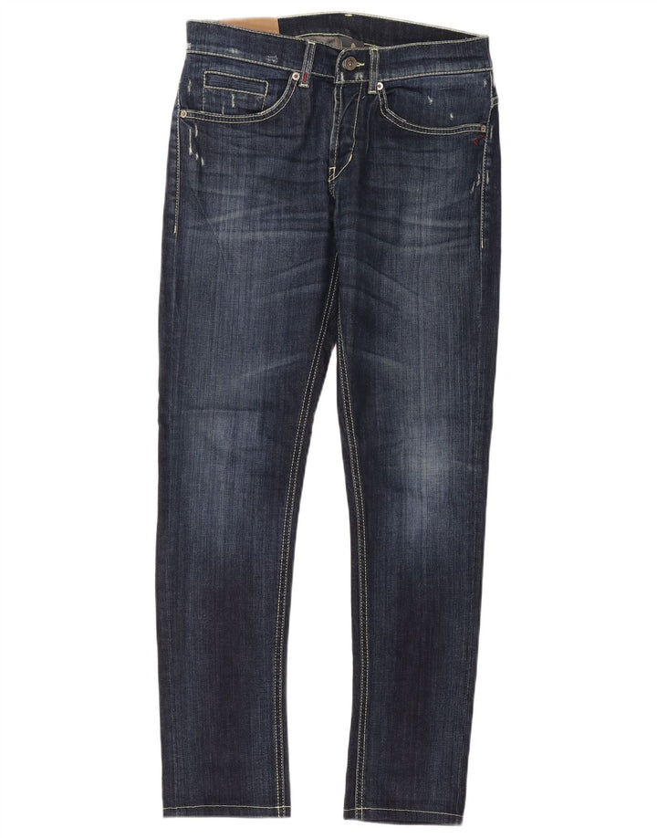 Dondup Vaqueros Slim Hombre W31 L30 Azul Marino Algodón