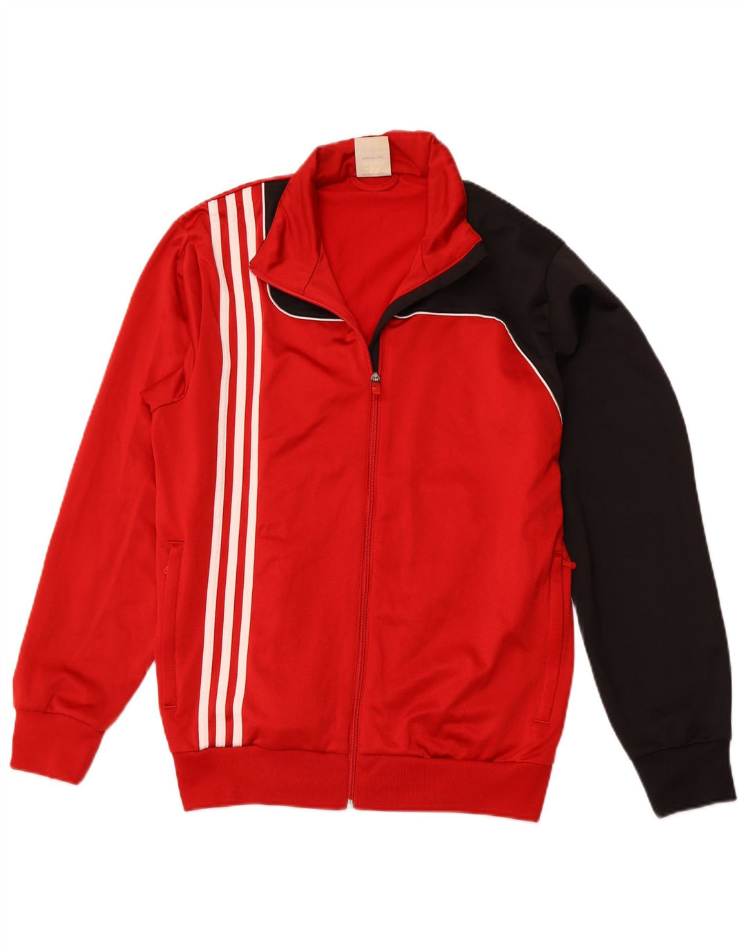 ADIDAS Chaqueta de chándal para hombre UK 40/42 Medium Red Colourblock Sports