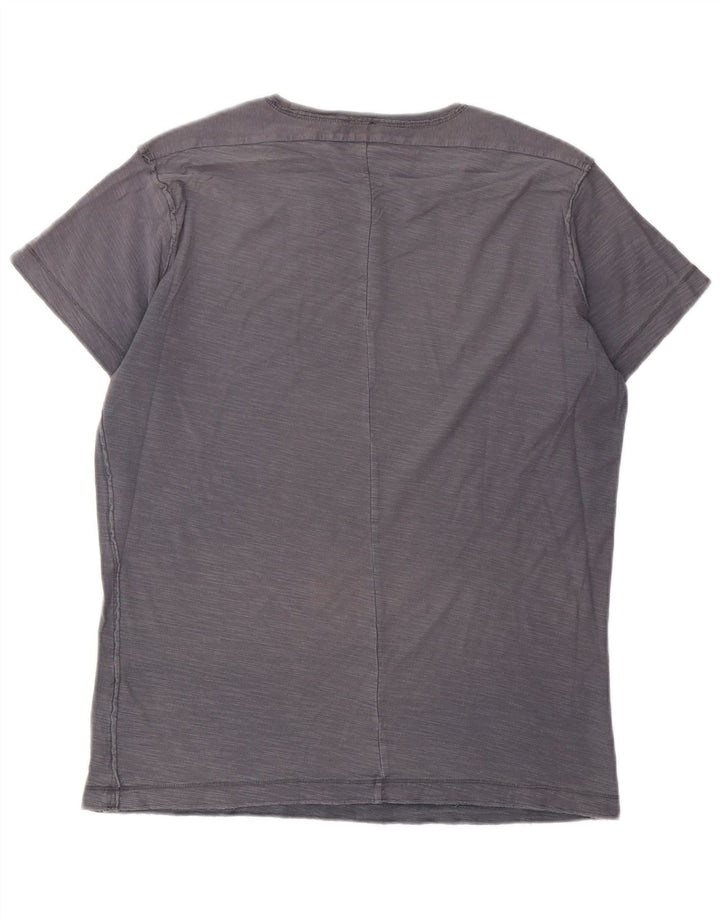 Camiseta Diesel Hombre Top Algodón Gris Medio