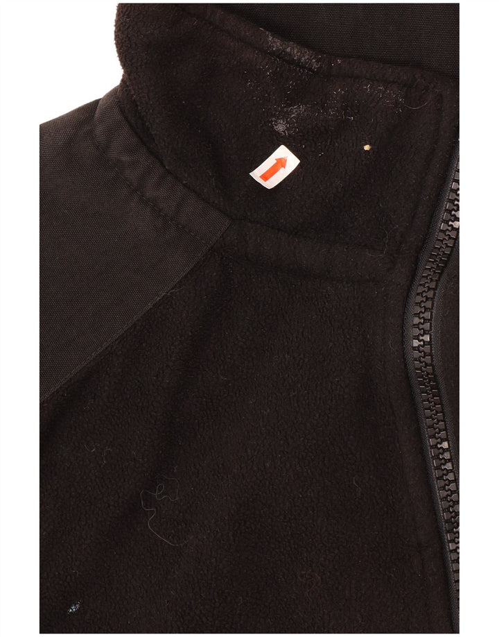 Timberland Chaqueta polar para hombre Reino Unido 40 Grande Poliéster negro