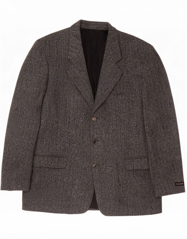 Paul & Shark Chaqueta tipo blazer Harris Tweed para hombre IT 54 2XL Gris espiga