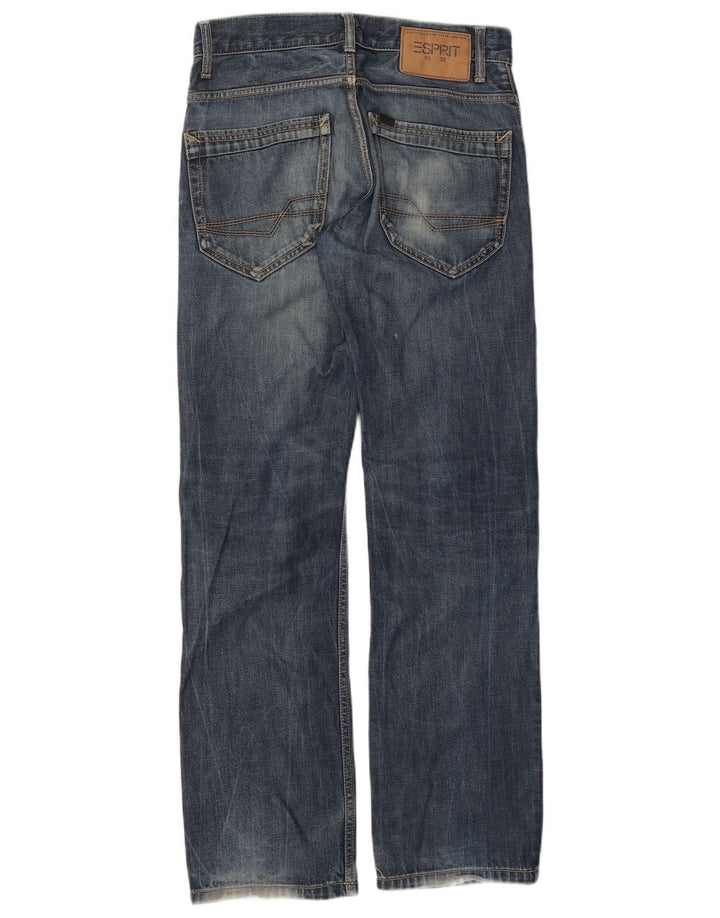 Vaqueros Rectos Mujer Esprit W30 L32 Azul Marino Algodón