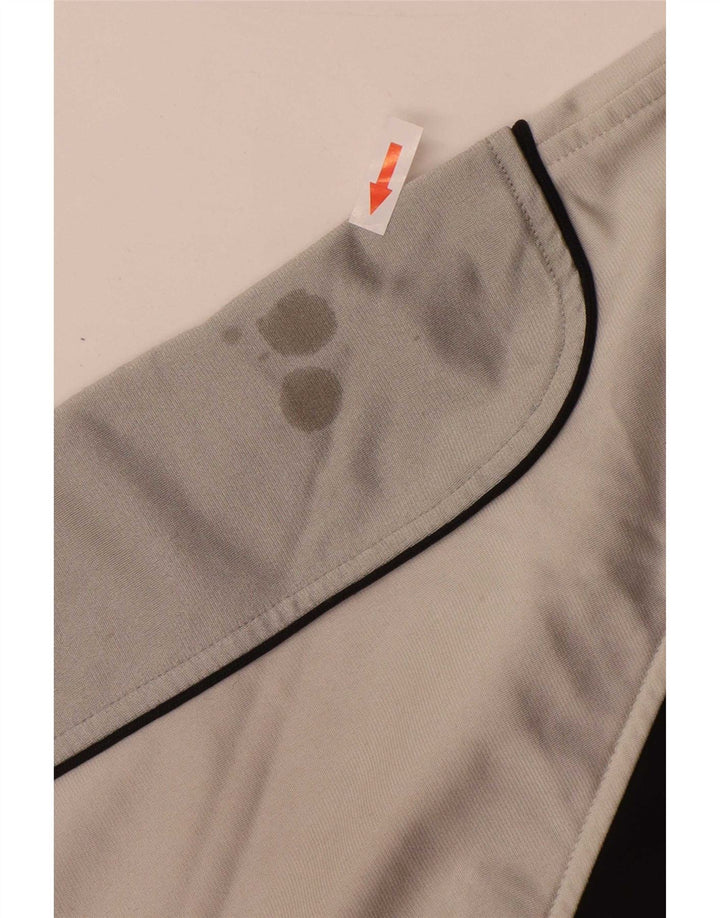 Kappa Hombre Chándal Top Chaqueta Small Negro Colorblock Poliéster