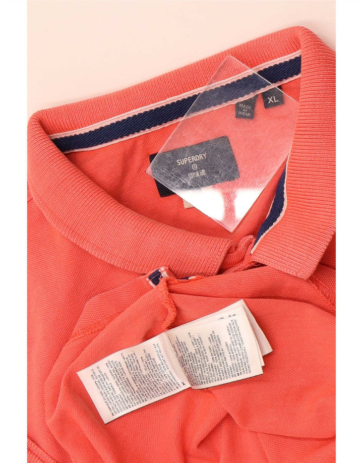 Superdry Polo Hombre XL Naranja Algodón