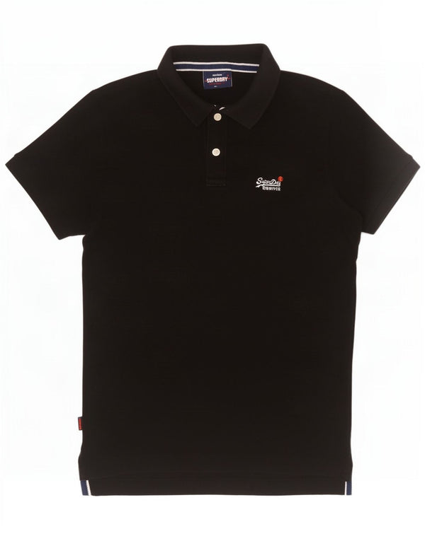 Superdry Polo Para Hombre De Algodón Negro Mediano