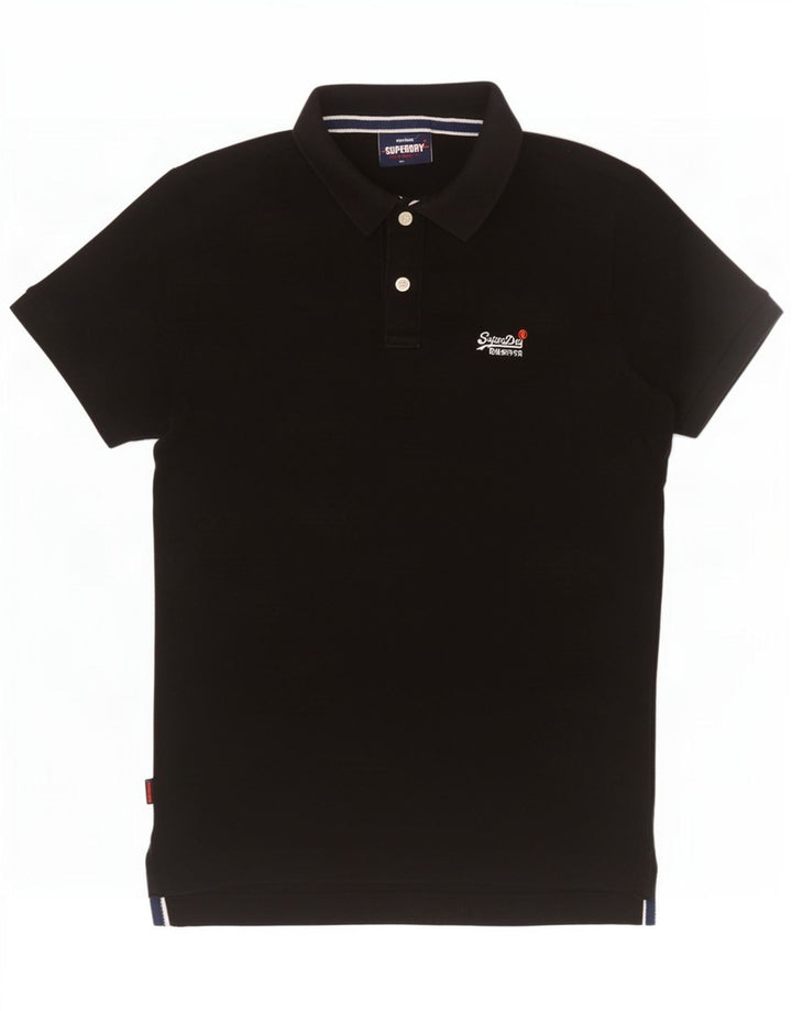 Superdry Polo Para Hombre De Algodón Negro Mediano