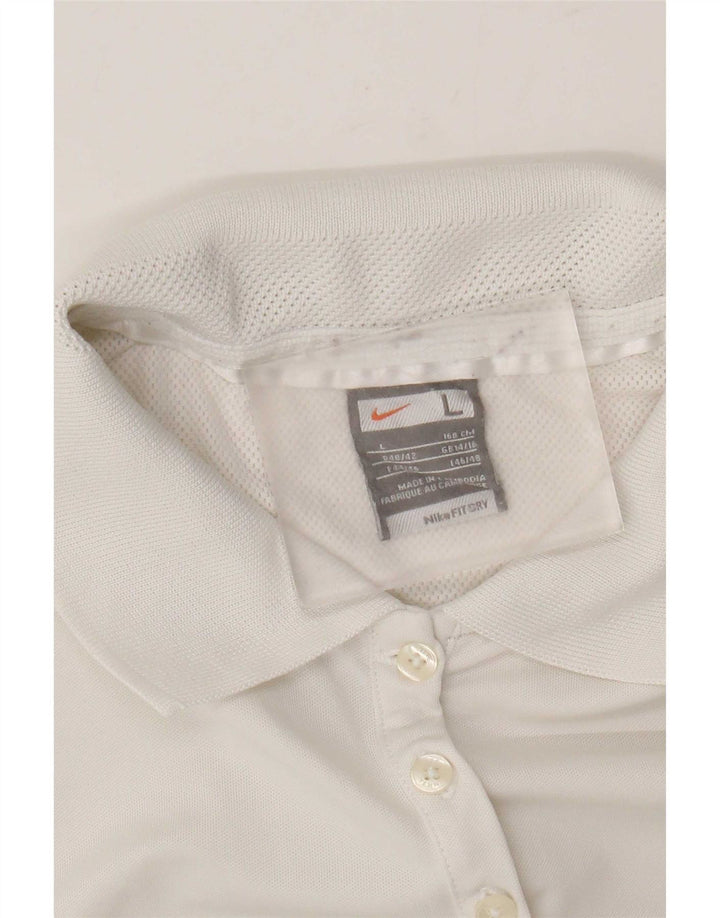 Nike Polo para mujer UK 14/16 Grande Blanco