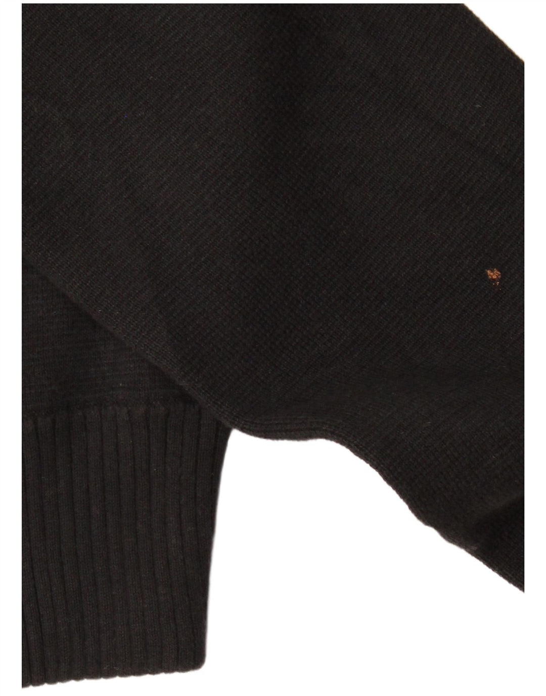 ARMANI JEANS Suéter Cárdigan para Mujer UK 12 Mediano Algodón Negro