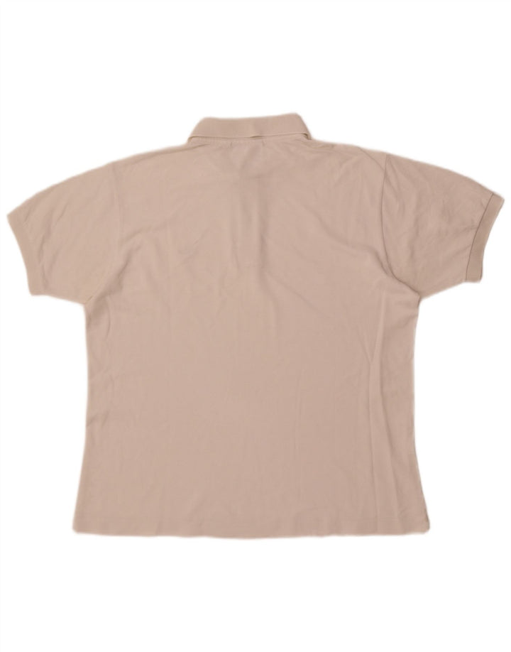 Lacoste Polo de ajuste clásico para hombre talla 5 grande blanco