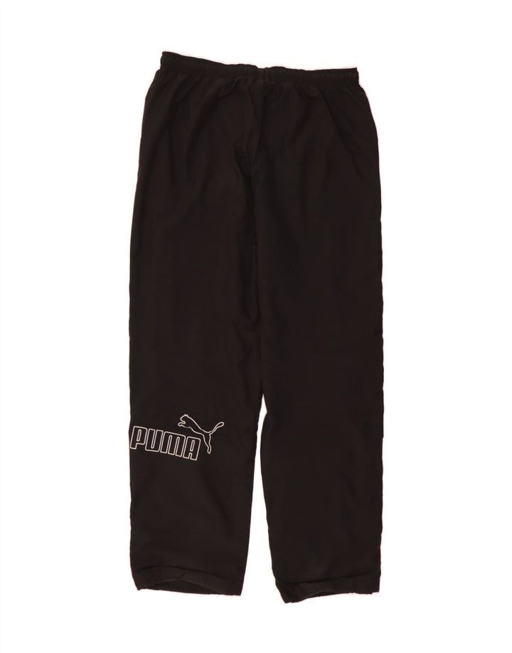 PUMA Mens Graphic Tracksuit Trousers Large  Black Polyester Vintage Puma and Second-Hand Puma from Messina Hembry 