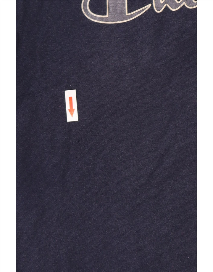 Champion Camiseta Gráfica Para Hombre Top Medium Azul Marino Algodón