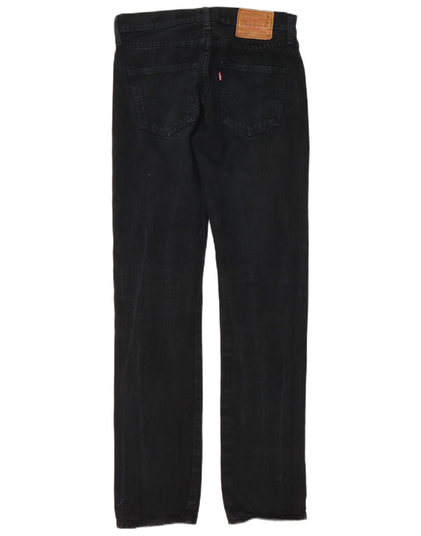 Levi's Vaqueros rectos 501 para hombre W30 L34 Algodón negro