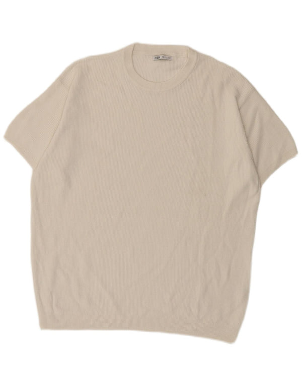 Zara Jersey De Manga Corta Con Cuello Redondo Y Manga Corta Para Hombre