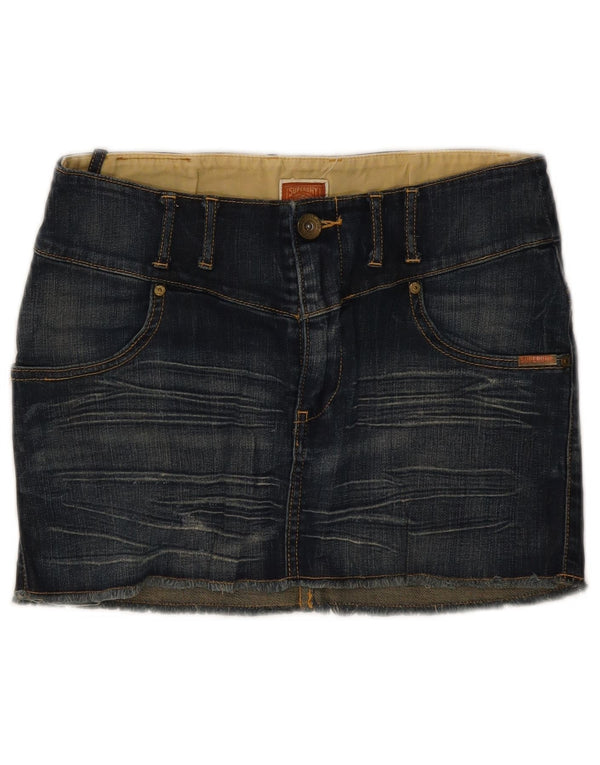 SUPERDRY Minifalda Vaquera Mujer W30 Algodón Azul Medio