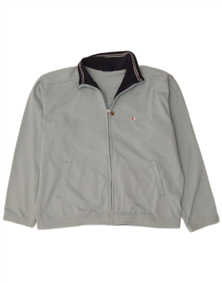 Champion Chaqueta de chándal para hombre, poliéster azul grande