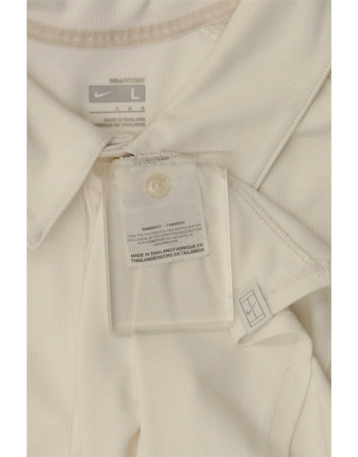 Polo Nike Hombre Grande Blanco Colorblock Poliéster