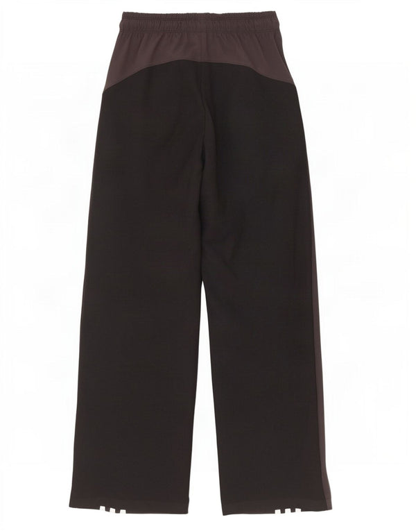 Adidas Pantalones de chándal de pierna ancha para mujer UK 4/6 XS Negro Poliéster