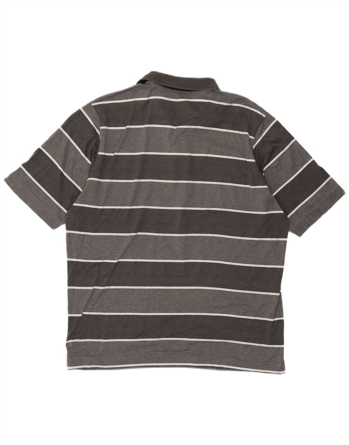 Polo Paul & Shark para hombre, talla grande, gris, a rayas