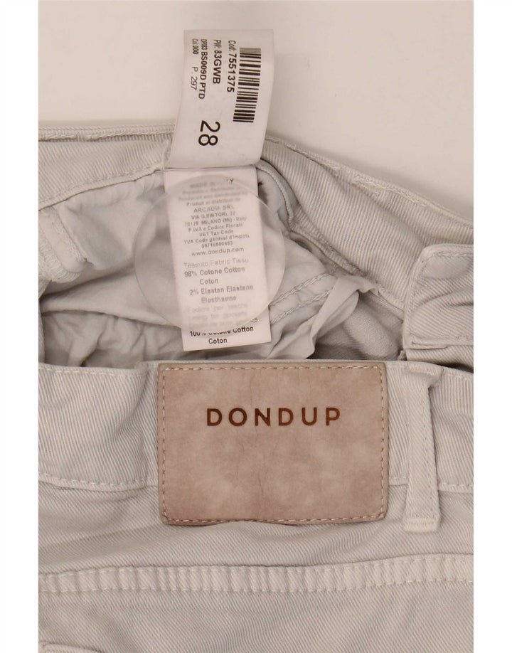 Shorts Vaqueros Mujer Dondup W28 Algodón Gris Medio