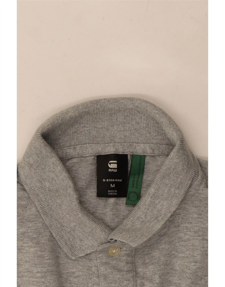 G-STAR Polo para hombre de algodón gris medio