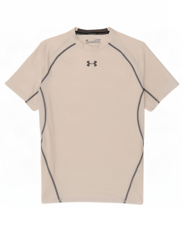 Under Armour Camiseta Heat Gear para hombre Top XL Poliéster con bloques de color blanco