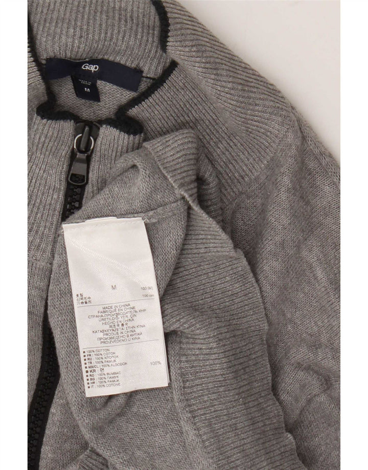 Jersey tipo cárdigan para hombre Gap de algodón gris medio