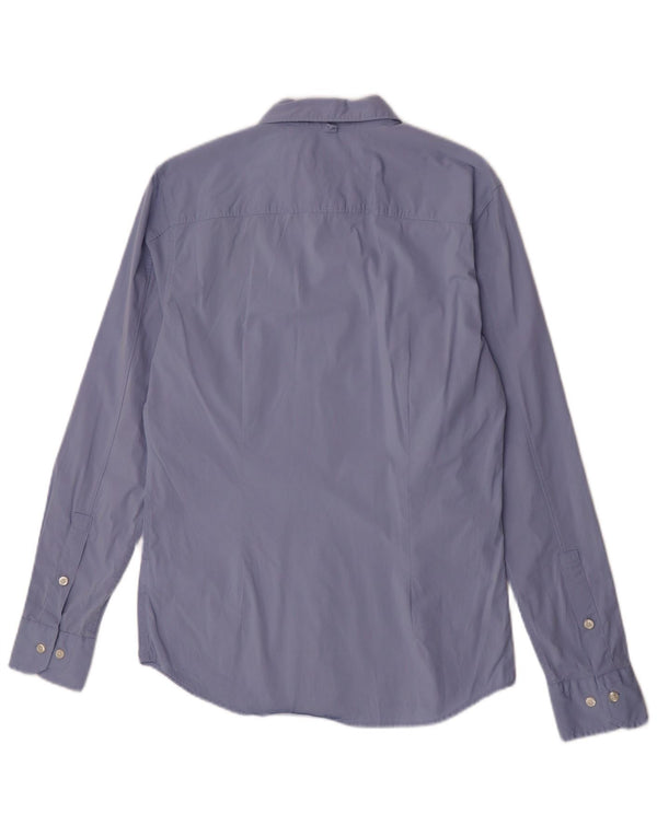 Camisa Tommy Hilfiger Hombre Slim Fit Algodón Azul Medio