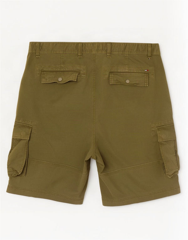 Tommy Hilfiger Pantalones cortos tipo cargo para hombre W36 Large Khaki Cotton