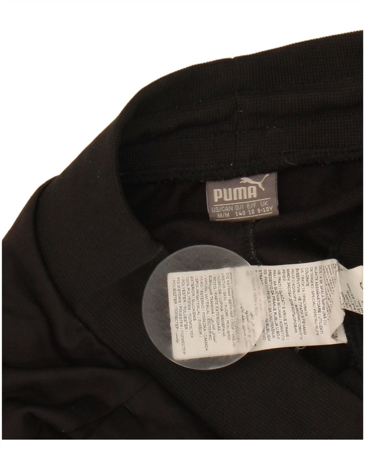 Puma Pantalones de chándal con gráfico para niños 9-10 años Negro Poliéster