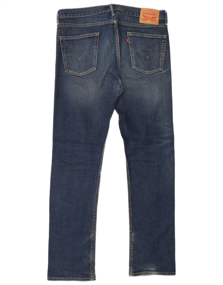 LEVI'S Vaqueros rectos ajustados 513 para hombre W34 L34 Algodón azul