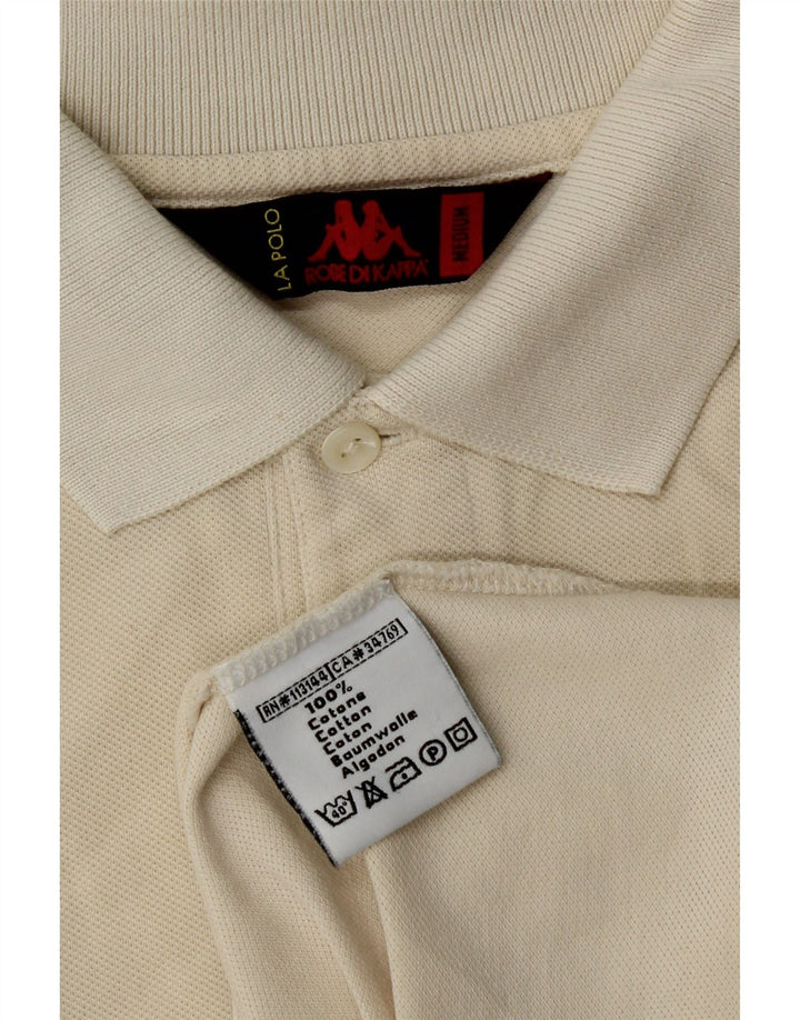 Kappa Polo Hombre Medium Off White Algodón