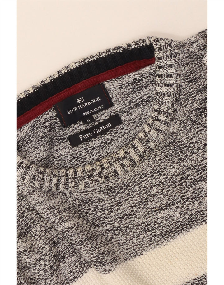 Marks & Spencer Jersey De Cuello Redondo Para Hombre Color Block Azul Marino Mediano
