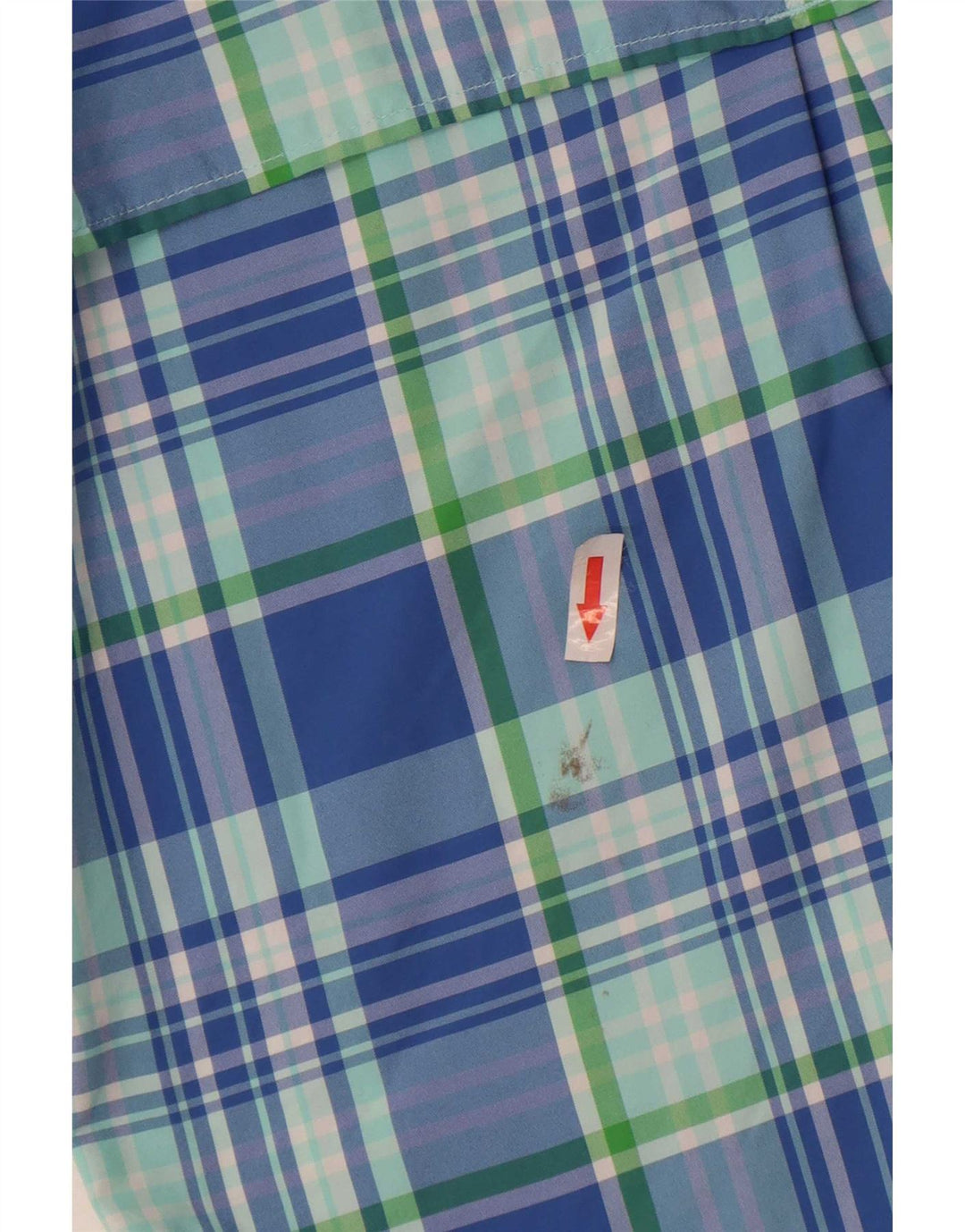 Camisa Columbia para niño de 11 a 12 años, talla grande, nailon a cuadros azules