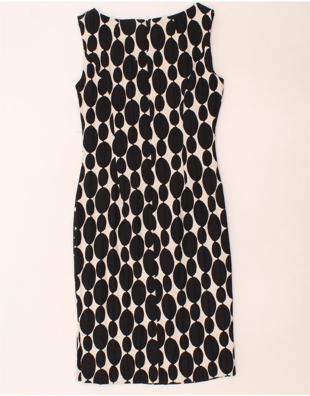 PHASE EIGHT Womens Abstract Pattern Sheath Dress UK 10 Small Black Vintage Phase Eight and Second-Hand Phase Eight from Messina Hembry 
