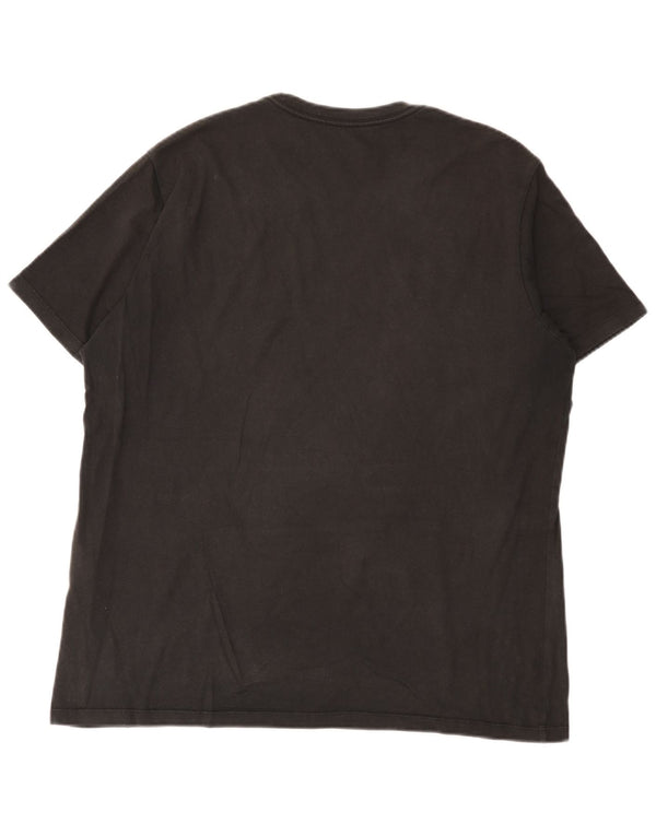 Levi's Camiseta estándar para hombre Top grande de algodón negro