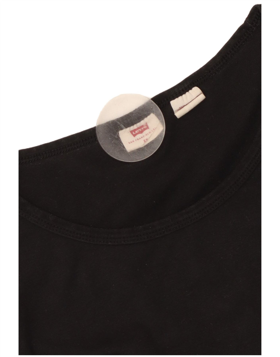 LEVI'S Camiseta para Mujer Top UK 20 2XL Negro