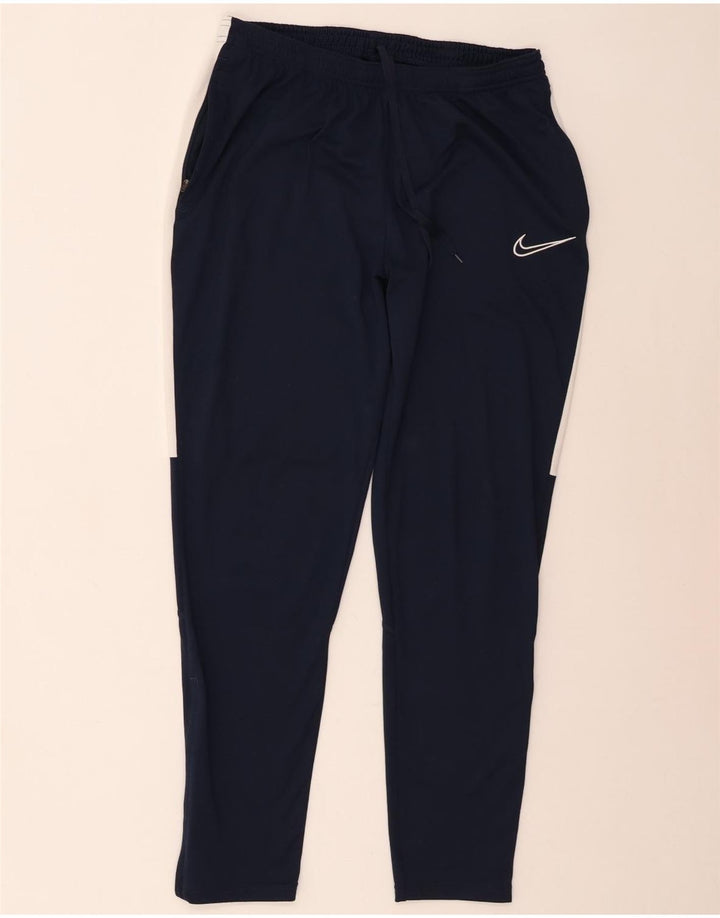 Nike - Pantalones de chándal Dri Fit para hombre, tamaño grande, color azul marino, poliéster