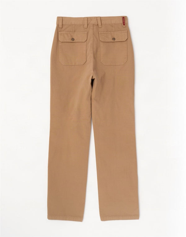 Carrera Pantalones chinos rectos para hombre IT 46 Small W31 L32 Algodón beige