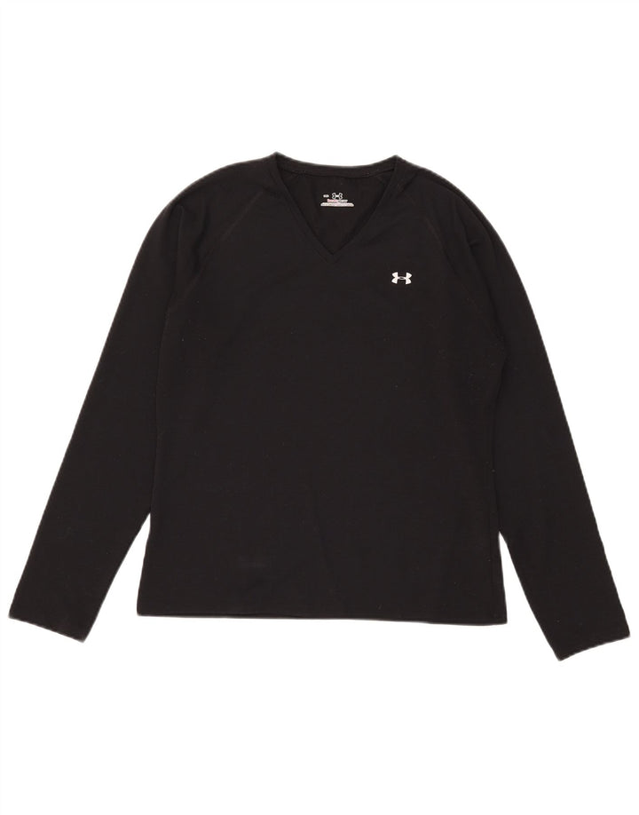 Under Armour Camiseta de manga larga para mujer UK 40 Mediano Negro Poliéster