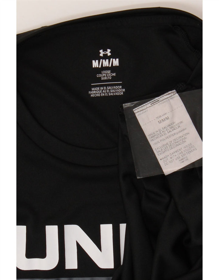 Under Armour Camiseta gráfica para hombre Top Medium Negro Poliéster