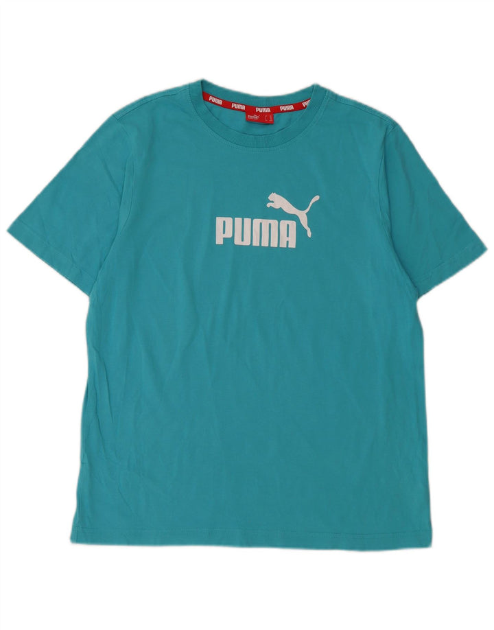 PUMA Camiseta gráfica para niño 13-14 años Azul Algodón