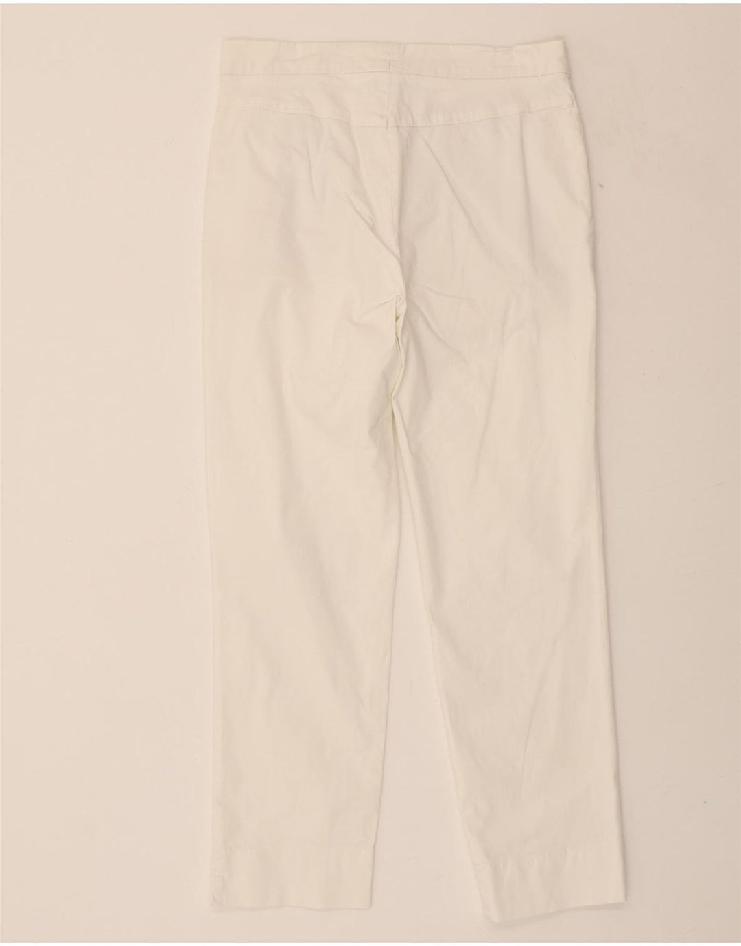 ASPESI Womens Slim Capri Trousers IT 42 Medium W28 L27 White Cotton Vintage Aspesi and Second-Hand Aspesi from Messina Hembry 