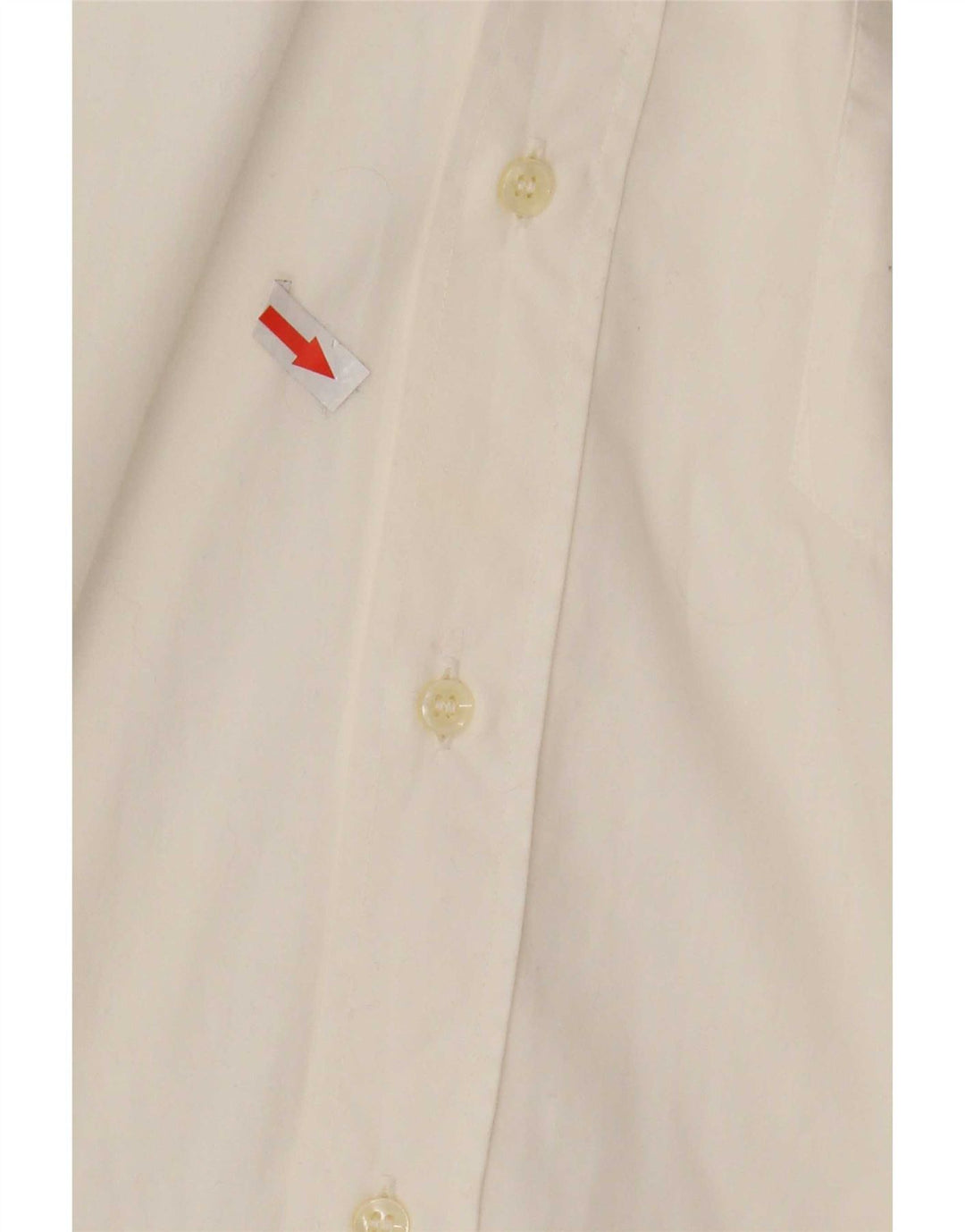 Camisa vintage para hombre de algodón blanco pequeño