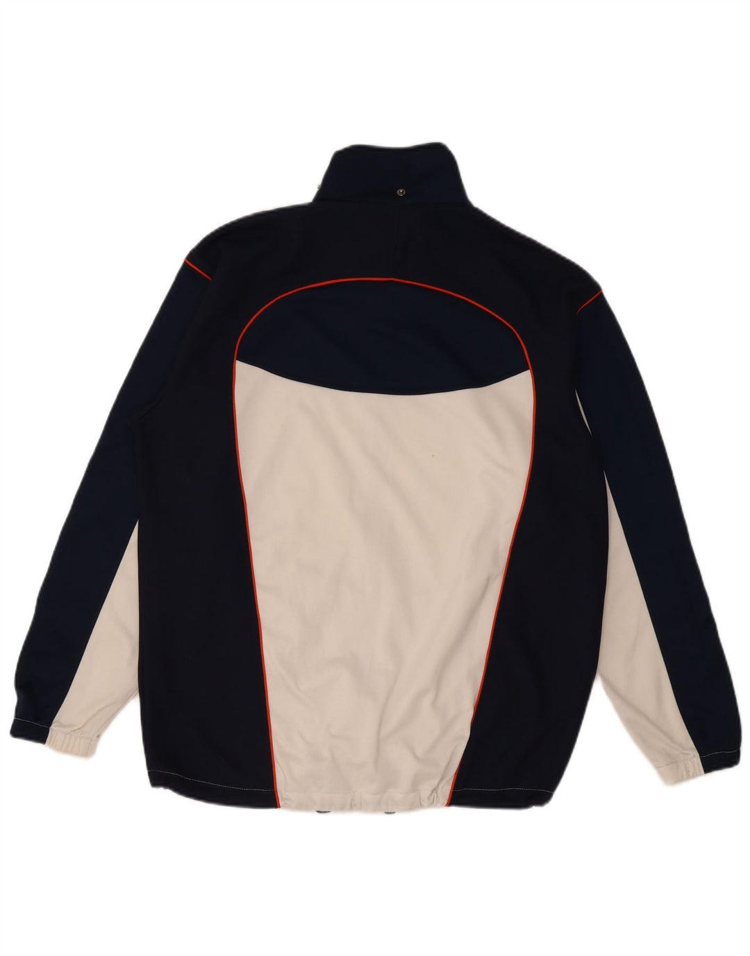 Asics Hombre Chándal Top Chaqueta Grande Azul Marino Colorblock Poliéster